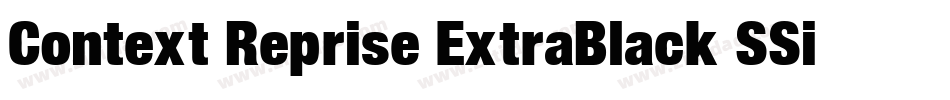 Context Reprise ExtraBlack SSi Extra Black字体转换